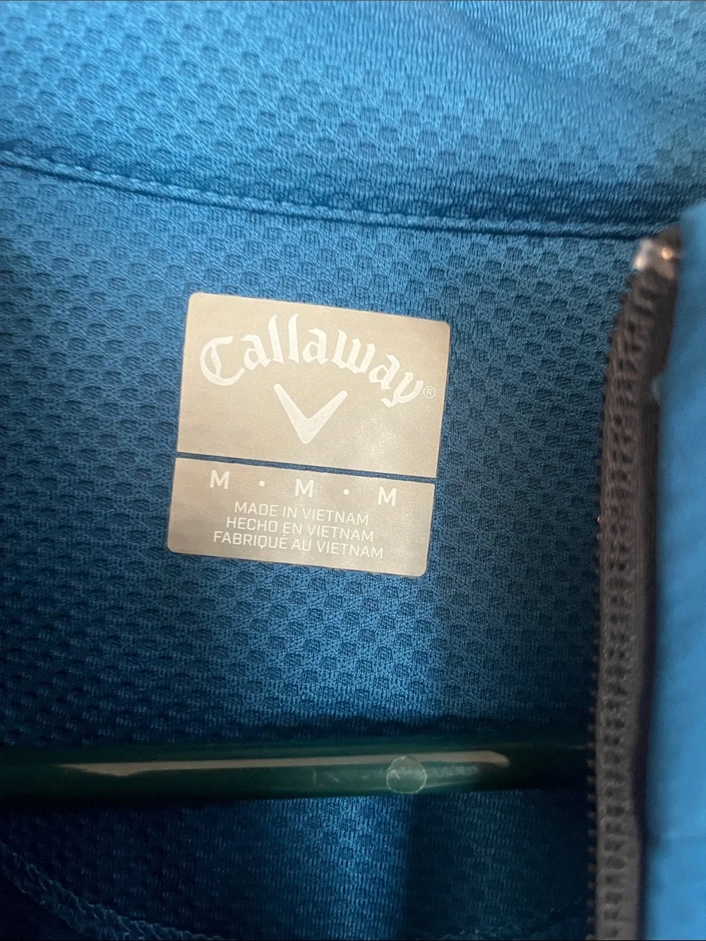 Callaway Blue Half-Zip Golf Pullover